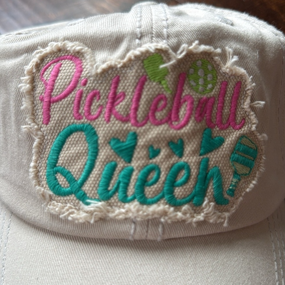 NWT Pickleball Cap - “Pickleball Queen” distressed adjustable back hat - Picture 3 of 4